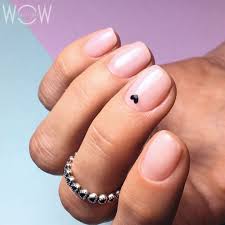 A key we all got up our sleeves. Minimalism Heart Nail Design Heart Nail Designs Minimalist Nails Minimal Nails Art