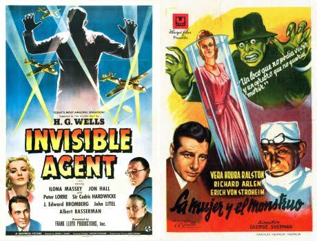 Solve Invisible Agent ~ 1942 and The Lady and the Monster ~ 1944 jigsaw  puzzle online with 520 pieces