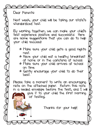 Standardized Testing Parent Letter Freebie New Games School Testing Classroom Fun Letter To Parents