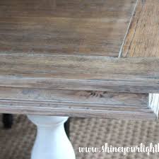 How To Lime A Dining Table Dining Table Makeover Furniture Makeover Stained Table