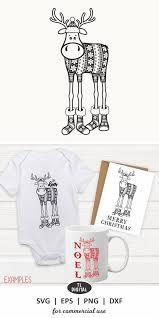 Download Decorated Winter Reindeer Svg Eps Png And Dxf 388385 Svgs Design Bundles In 2020 Christmas Svg Files Whimsical Christmas Christmas Svg SVG Cut Files
