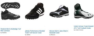 Football boots, called cleats or soccer shoes in north america, are an item of footwear worn when playing association football. Turf Shoes