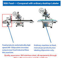 Automatic Desktop Bag Pouch Top Flat Surface Label Sticker Applicator  Machine