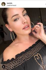 Kelly Brook Black Bardot top