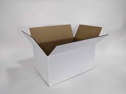 14x14x4 32-ECT White Box - Albany Box Company