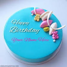 Beautiful Friend Name Editor Happy Birthday Wishes With Name And Photo Edit Make Birthday Wishes Online By Printing Name On Cake Beautiful Skyblue Cake With Name Whit Happy Birthday Cakes Happy Birthday Cake Images Online Birthday Cake