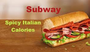 Subway 6 Inch Spicy Italian Calories Nutrition Facts With