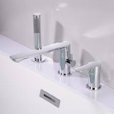 You can use a hair dryer to loosen them as well. China Modern Chrome Brass Single Handle Deck Mounted 3 Piece Bathroom Shower Bathtub Tap Photos Pictures Made In China Com