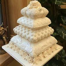 Stacked Pillow Cake These Are The Best Cake Ideas Pillow Wedding Cakes Pillow Cakes Winter Wedding Cake