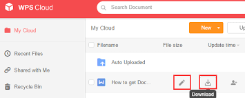 How To Get Documents From Wps Cloud