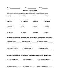 This is a homework worksheet that is comprised of two sections. 27 Chemistry Significant Figures Worksheet Answers Worksheet Project List
