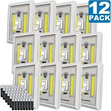 Led Night Light Costech 200 Lumen Cordless Cob Led Light Switch Under Cabinet Shelf Closet Garage Kitchen Stairwell And More Operated 2 Pack Walmar Led Light Switch Led Night Light Night Light