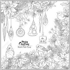Feel free to post them on our facebook page or share on instagram ! Christmas Wreath Of Spruce Pine Poinsettia Winter Birds And Vintage Decoration Coloring Page For The Adult Coloring Book Outline Hand Drawing Vector Illustration Royalty Free Cliparts Vectors And Stock Illustration Image 133161187