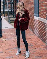 A Festive Winter Outfit For All Of Your Holiday Parties Via Jessannkirby Winter Outfits Fur Jacket Outfit Cozy Outfit