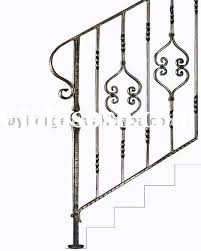 Wrought Iron Stair Handrail With Noble Appearance Home Depot Wrought Iron Stairs Wrought Iron Banister Iron Handrails