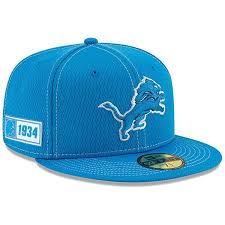 Buy detroit lions nfl caps. Men S New Era Blue Detroit Lions 2019 Nfl Sideline Road Official 59fifty Fitted Hat
