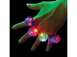Assort Color Flashing Led Soft Silicone Bumpy Ring Light Up Party Favors Bag Fillers Newegg Com