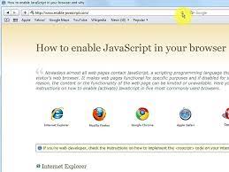 How To Enable Javascript In Your Browser And Why