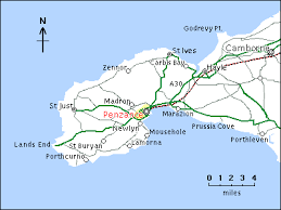 Explore our map to see the south coast. Penzance Cornwall Map Of West Cornwall