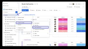 Monday.com dashboard layout