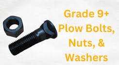 Grade 9+ Plow Bolts, Nuts, and Washers