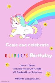 Do you see six designs of birthday invitation in this page? 92 Free Printable Unicorn Birthday Invitation Template Psd File By Unicorn Birthday Invitation Template Cards Design Templates