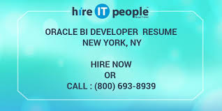 oracle bi developer resume new york, ny