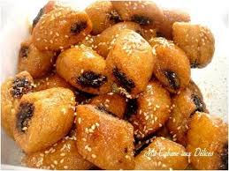 Mini Makrout Aux Dattes Et Graines De Sesame En Friture Recette Makrout Aux Dattes Dattes Recette Makrout