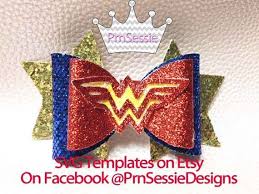 Download Digital Svg Dxf Pdf Wonder Woman Inspired Bow Template Star Etsy Diy Hair Bows Bow Template How To Make Bows
