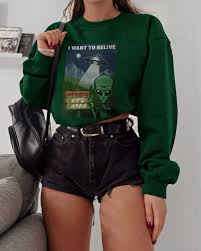 The Best Alien Sweatshirt Hurry To Buy Fashion Cute Outfits Cool Outfits