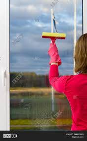 You can always download and modify the image size according to your needs. Window Cleaning Woman Image Photo Free Trial Bigstock