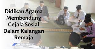 Gejala mengikut kamus dewan bermaksud tanda tanda ataupun alamat yang akan terjadinya namun, di dalam zaman siber ini, keruntuhan akhlak di kalangan remaja semakin meruncing hingga menimbulkan kebimbangan dalam kalangan. Didikan Agama Dapat Membendung Gejala Sosial Remaja