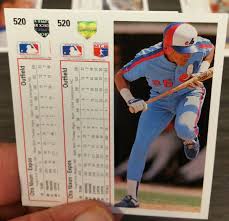 1991 otis nixon 2 upper deck logo error variations 520 itm b7301 1 normal holograph logo 1 90 style logo e baseball cards washington nationals upper deck