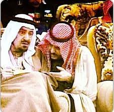 king khaled and pr naif salman of saudi arabia face art king queen