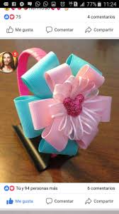 Pin By Rosalba De Gonzalez On Flores En Cinta Ribbon Headbands Hair Ornaments Bow Design