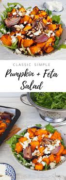 Classic Pumpkin Feta Salad Classic Pumpkin Salad Rezepte Every Meal Is Important For Nutrition Bu In 2020 Pumpkin And Feta Salad Pumpkin Salad Feta Salad