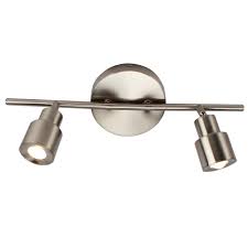 Shop 2 Light Led Flush Mount Ceiling And Wall Light In Brushed Nickel Overstock 25722612