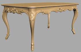 A133 3dmodels Tables Classic Home Furniture Wooden Bed Design Cnc Machine Design