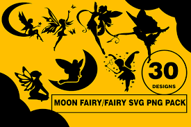 Moon Fairies Design Bundle Graphic By Cactustreedesigns Creative Fabrica