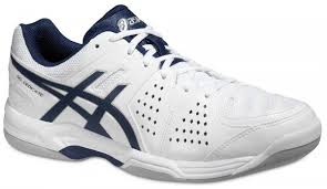 Tennisschuhe für die halle weisen ein besonders glattes und helles profil auf. Asics Gel Dedicate 4 Indoor Weiss Dunkelblau Halle Teppich Damen Schuhe Tennis Sport Pinguin Gmbh