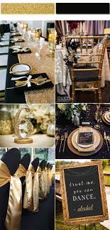 2017 Golden Globe Top 4 Trendy And Chic Colors For Your Wedding Inspiration Gold Wedding Decorations Black Gold Wedding Gold Reception