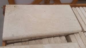 Travertine pool coping is the ideal solution for the edges of a pool and as stair treads. Ivory 16 X24 X2 Pool Coping Travertine U S