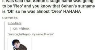 Exo Sehun Tumblr Reo Oreo Macro Funny Meme Exo Memes Exo Funny Exo