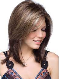 When swoopy layers of your medium cut blend seamlessly with for thick hair, the right style features curtain bangs and layers with textured ends. Pin On Medium Length Hairstyles Curly And Straight