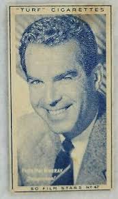 1947 Turf Cigarettes 50 Film Stars #47 Fred Mac Murray (B)