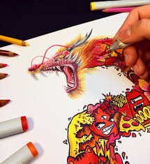 This month featured artist @vexx_art aka vince okerman took on the sept box #scrawlrchallenge and won. Doodle Art Vexx Cute Novocom Top