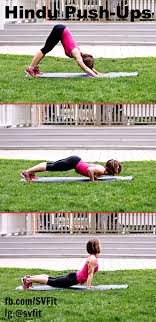 Try The Hindu Push Up To Spice Up Your Routine How To Start In A Downward Dog Position Bend Arms To Lowe Upward Facing Dog Fitness Downward Dog