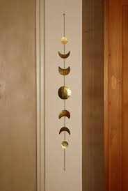 Moon Art Wall Decor Moon Phases Wall Hanging Brass Moon Etsy Moon Decor Decor Wall Decor
