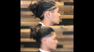 5 medium side swept men's hairstyle. Man Bun W Blowout Youtube