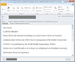 Phishing awareness test security tool. Coronavirus Spam Update Watch Out For These Emails F Secure Blog